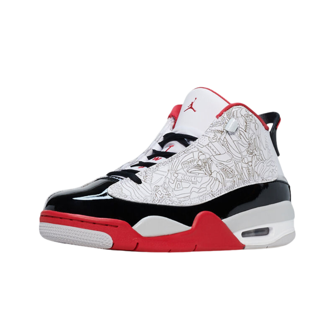 Air Jordan Dub Zero (GS) DV1360 160 Blanc/Vrai Rouge-Noir