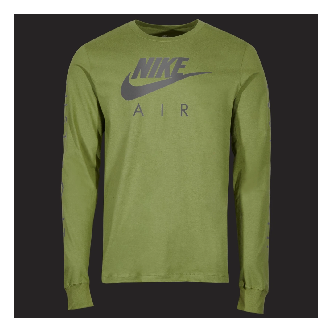 Nike Air Men’s Long Sleeve T-Shirt – Reflective Alligator Black 845425-020