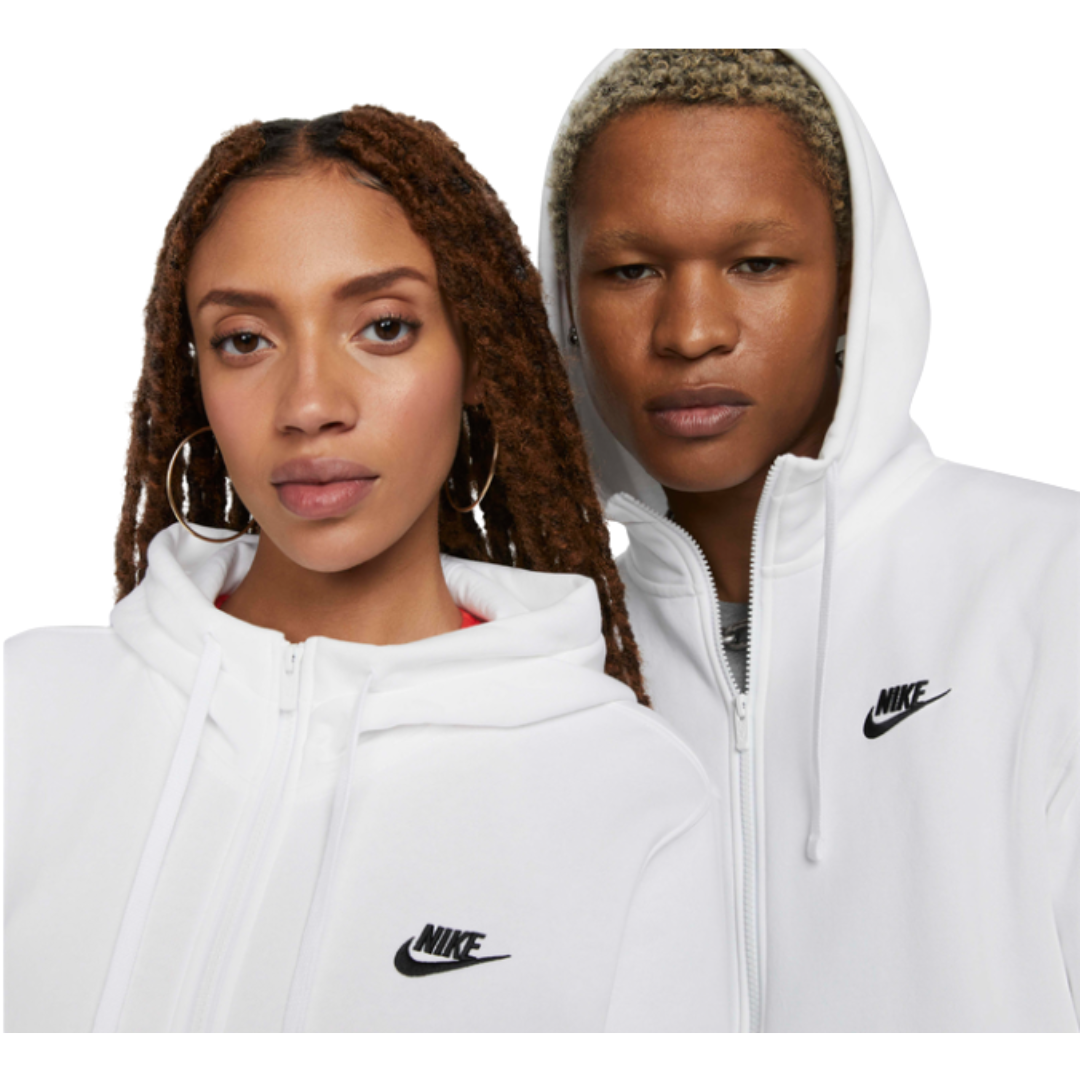 Nike Women's Sportswear Club Fleece White Hoodie