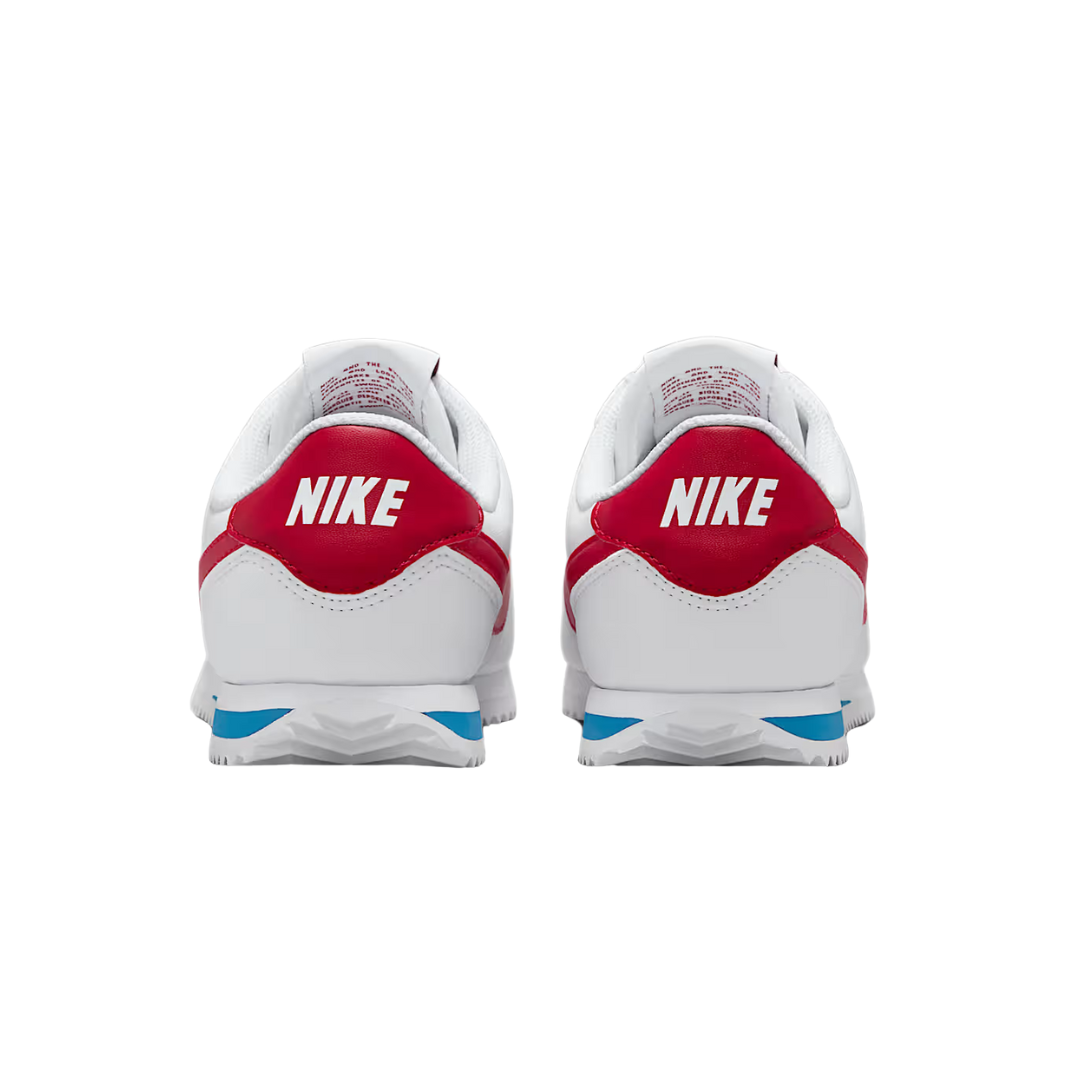 Nike Big Kids’ Cortez Shoes - White-Red DM0950-115