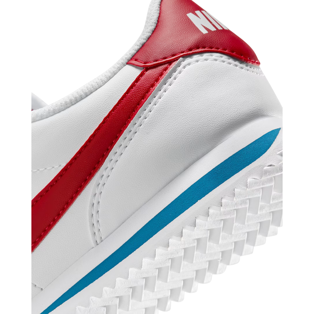 Nike Big Kids’ Cortez Shoes - White-Red DM0950-115