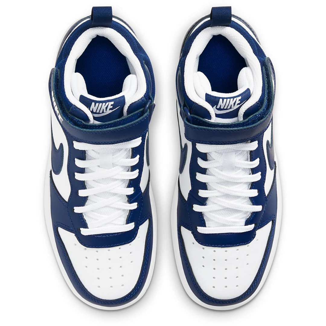 Nike Big Kids' Court Borough Mid 2 Shoes CD7782-107