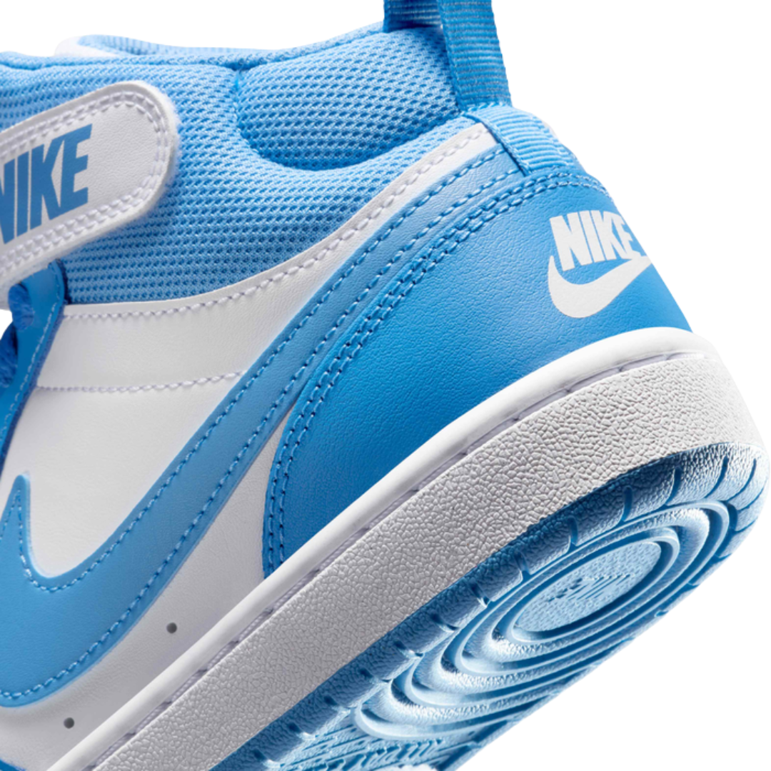 Nike Big Kids' Court Borough Mid 2 Shoes CD7782-123