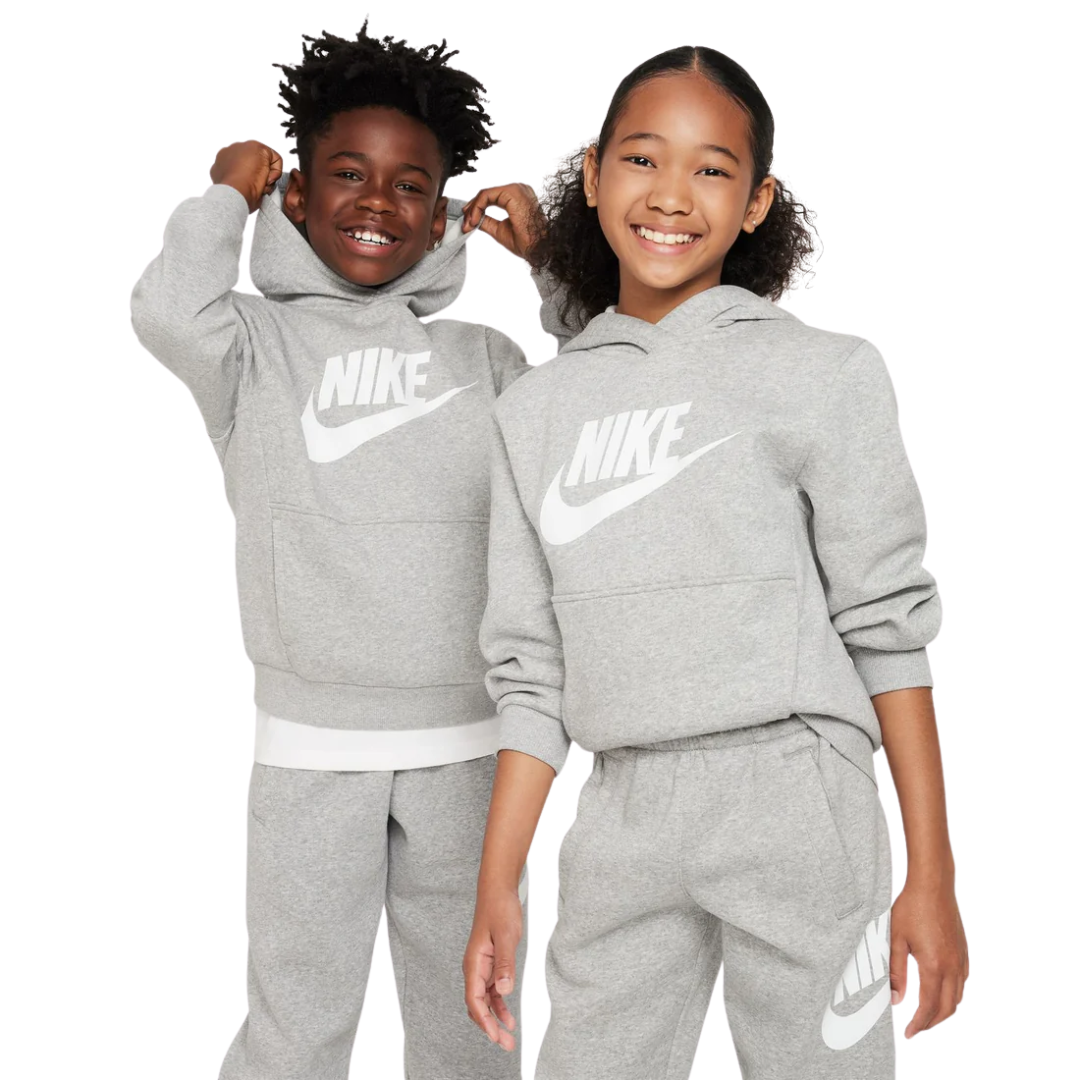 Nike Kid's Futura Pull Over Hoodie Grey CJ7861-063