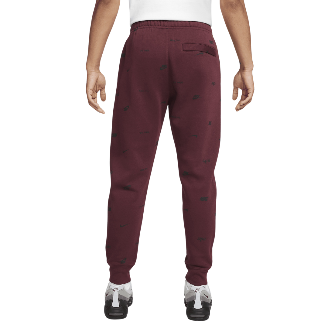 Pantalones de chándal con estampado integral cepillado en la parte posterior para hombre Nike Club Fleece FB7437-681