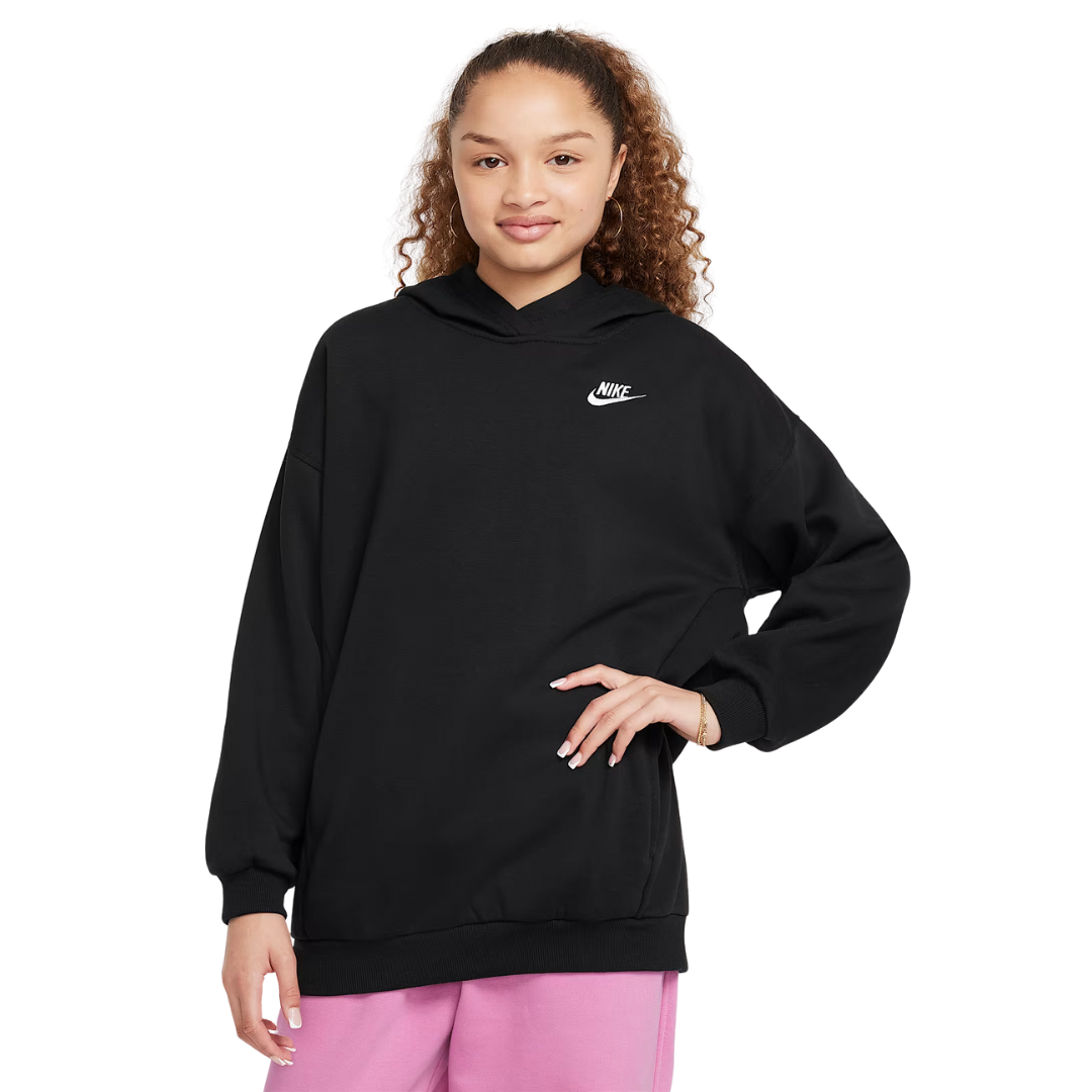 Nike Kids’ Sportswear Club Fleece Oversized Pullover Hoodie – FZ5579-010