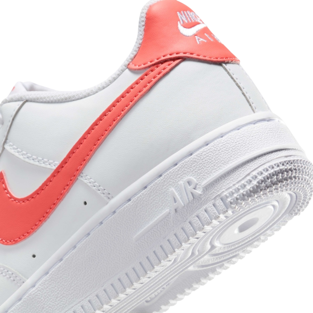 Nike Little Kids’ Air Force 1 Shoes – White/Magic Ember FV5948-117