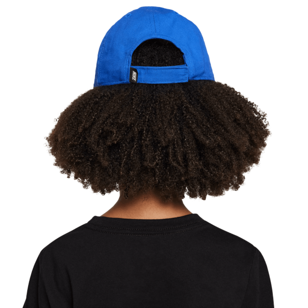 Nike Little Kids’ Futura Curved Brim Cap – Blue 8A2902-U89