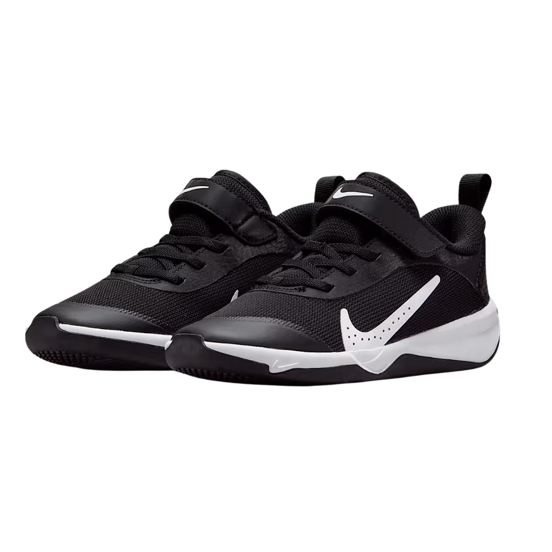 Nike Little Kids’ Omni Multi-Court Shoes – Black/White DM9026-002