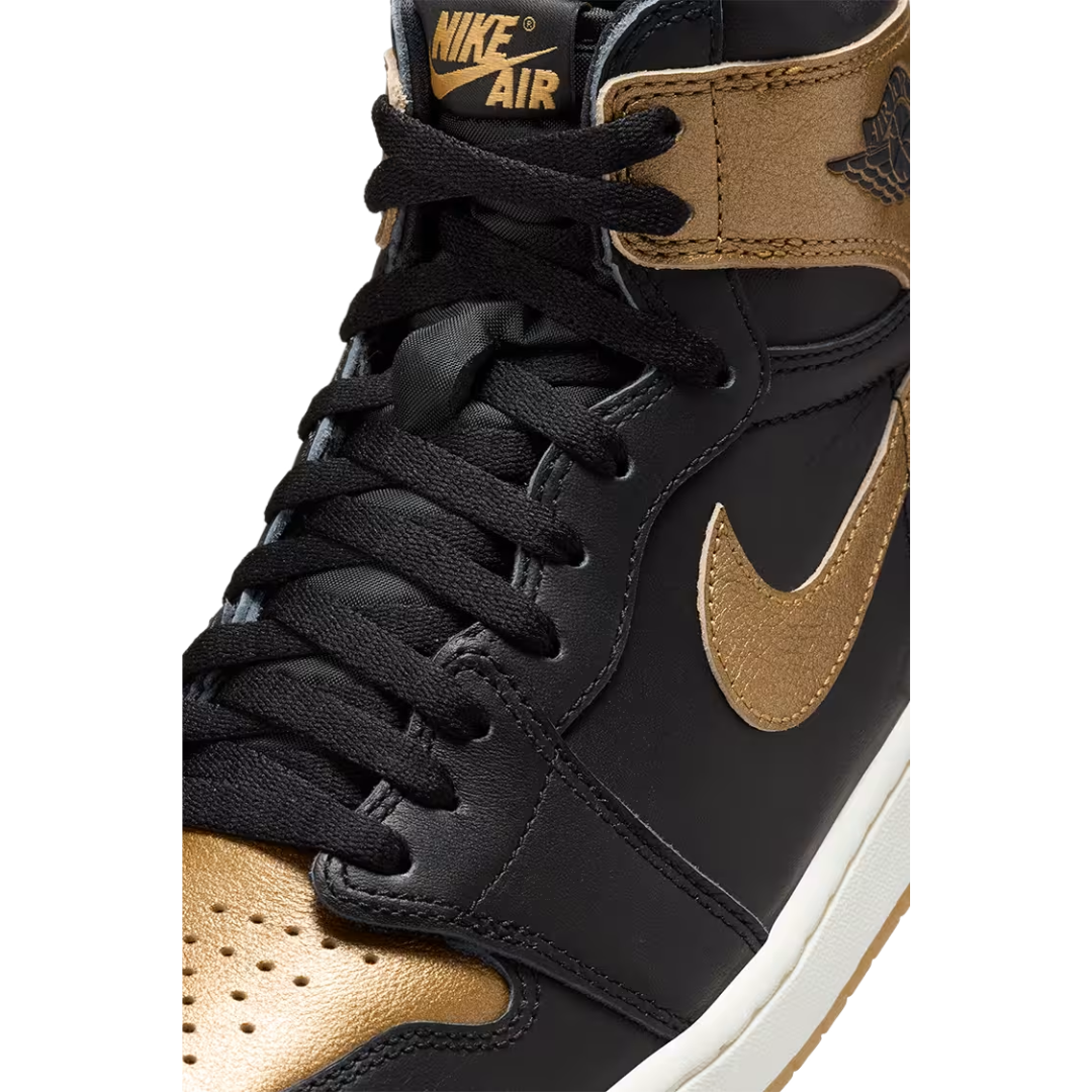 Nike Men's Air Jordan 1 High OG “Black and Gold” Shoes DZ5485-071