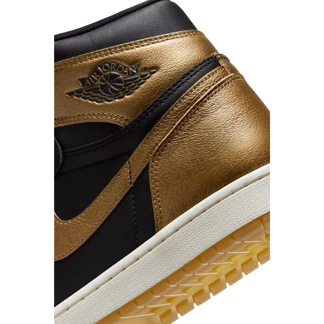Nike Men's Air Jordan 1 High OG “Black and Gold” Shoes DZ5485-071
