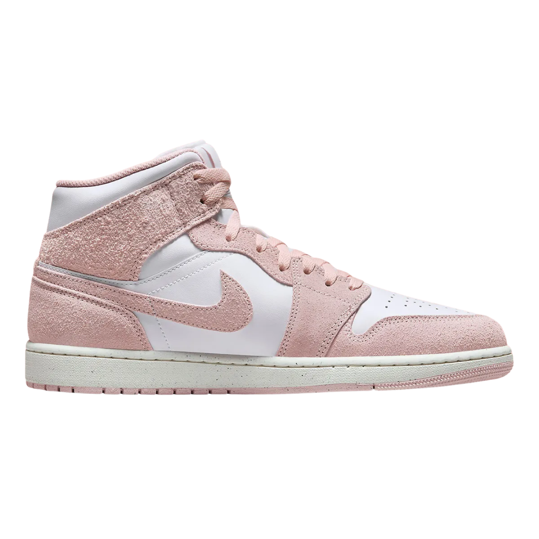 Nike Men’s Air Jordan 1 Mid SE Shoes “Pink Suede” – FN5215-161