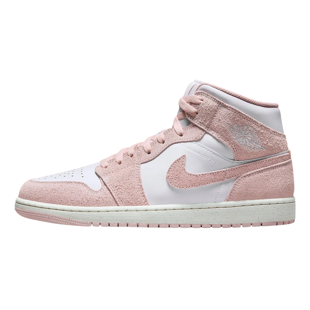 Nike Men’s Air Jordan 1 Mid SE Shoes “Pink Suede” – FN5215-161