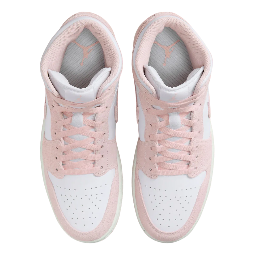 Nike Men’s Air Jordan 1 Mid SE Shoes “Pink Suede” – FN5215-161