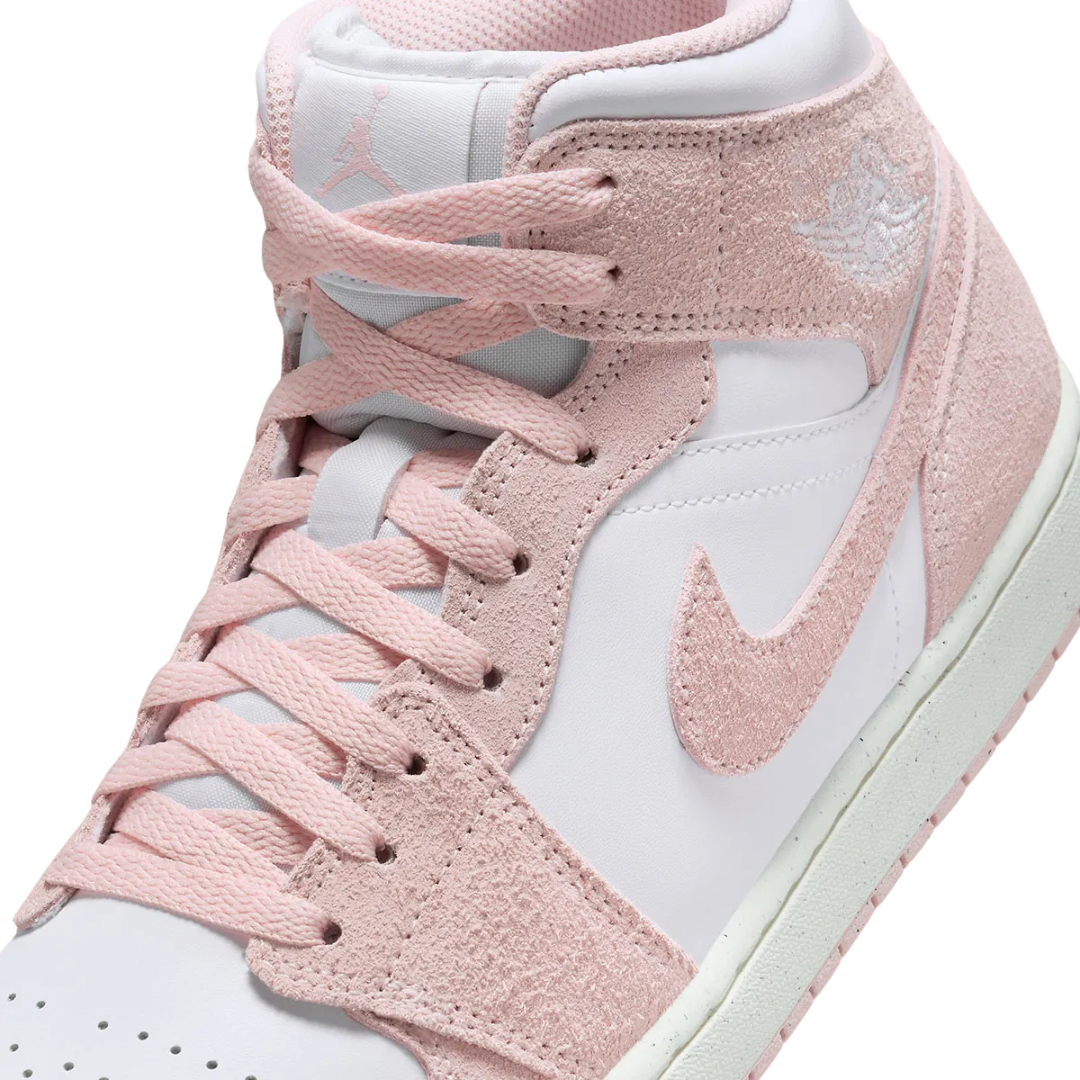 Nike Men’s Air Jordan 1 Mid SE Shoes “Pink Suede” – FN5215-161