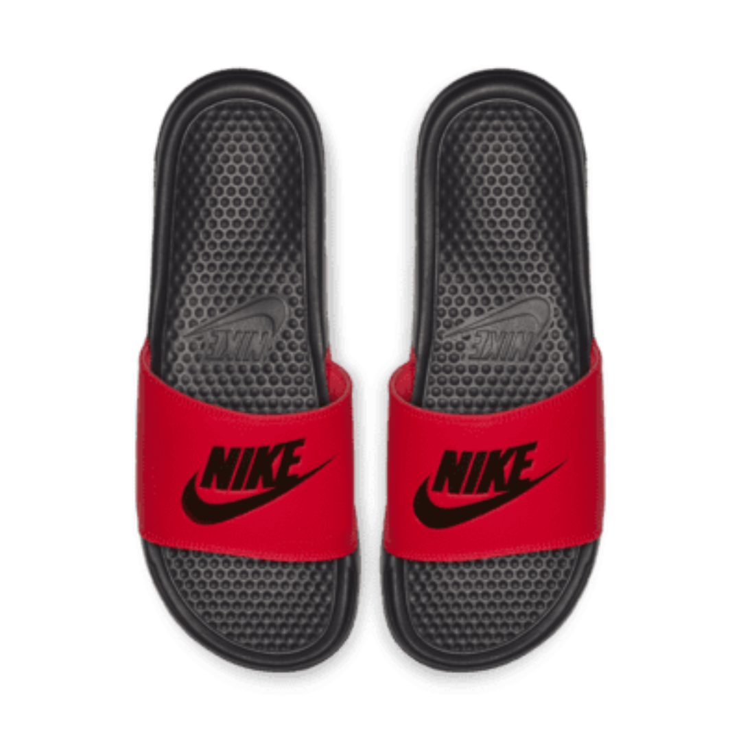 Nike Men's Benassi JDI Slides Red/Black – 343880-605