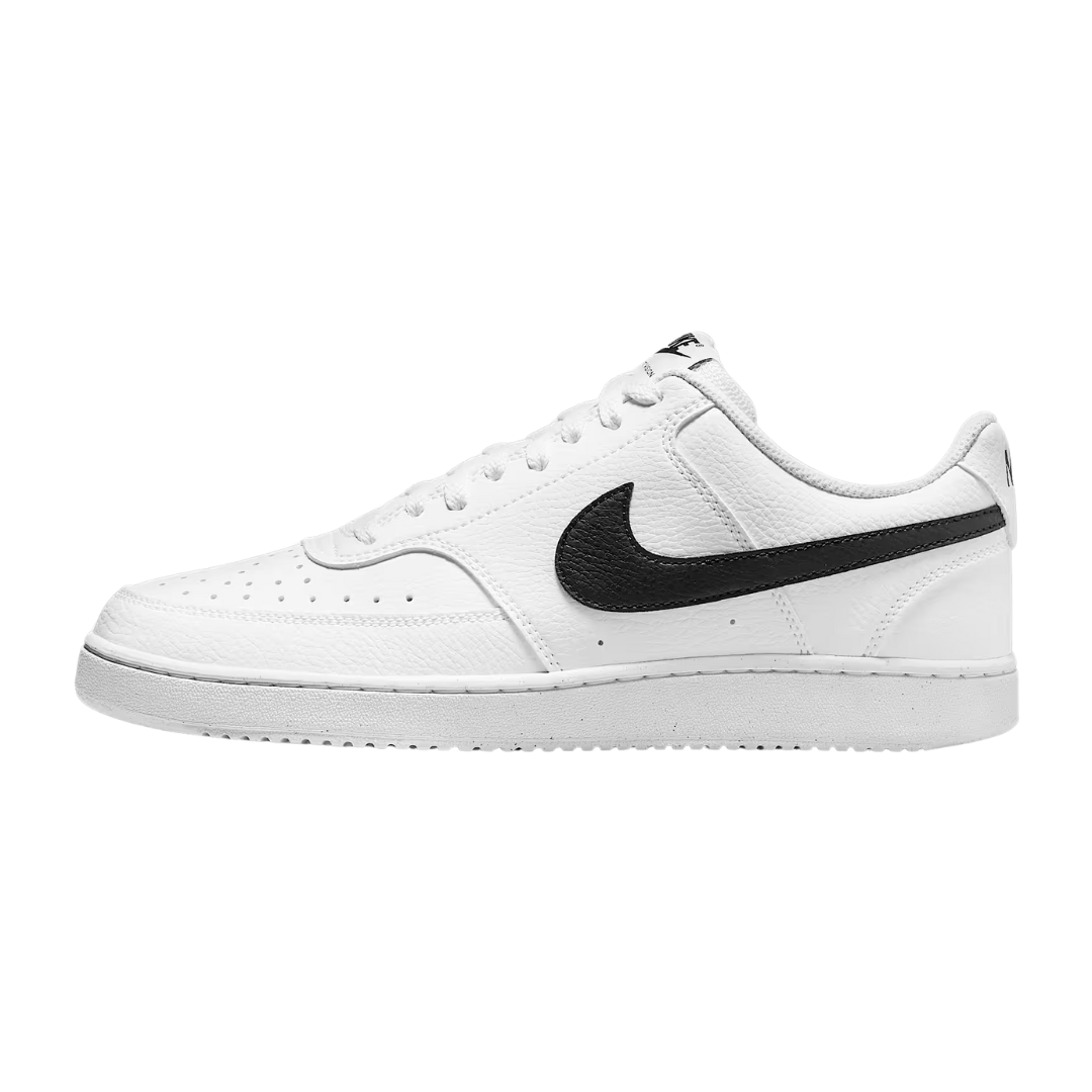 Nike Men’s Court Vision Low Next Nature Shoes – White/Black DH2987-101