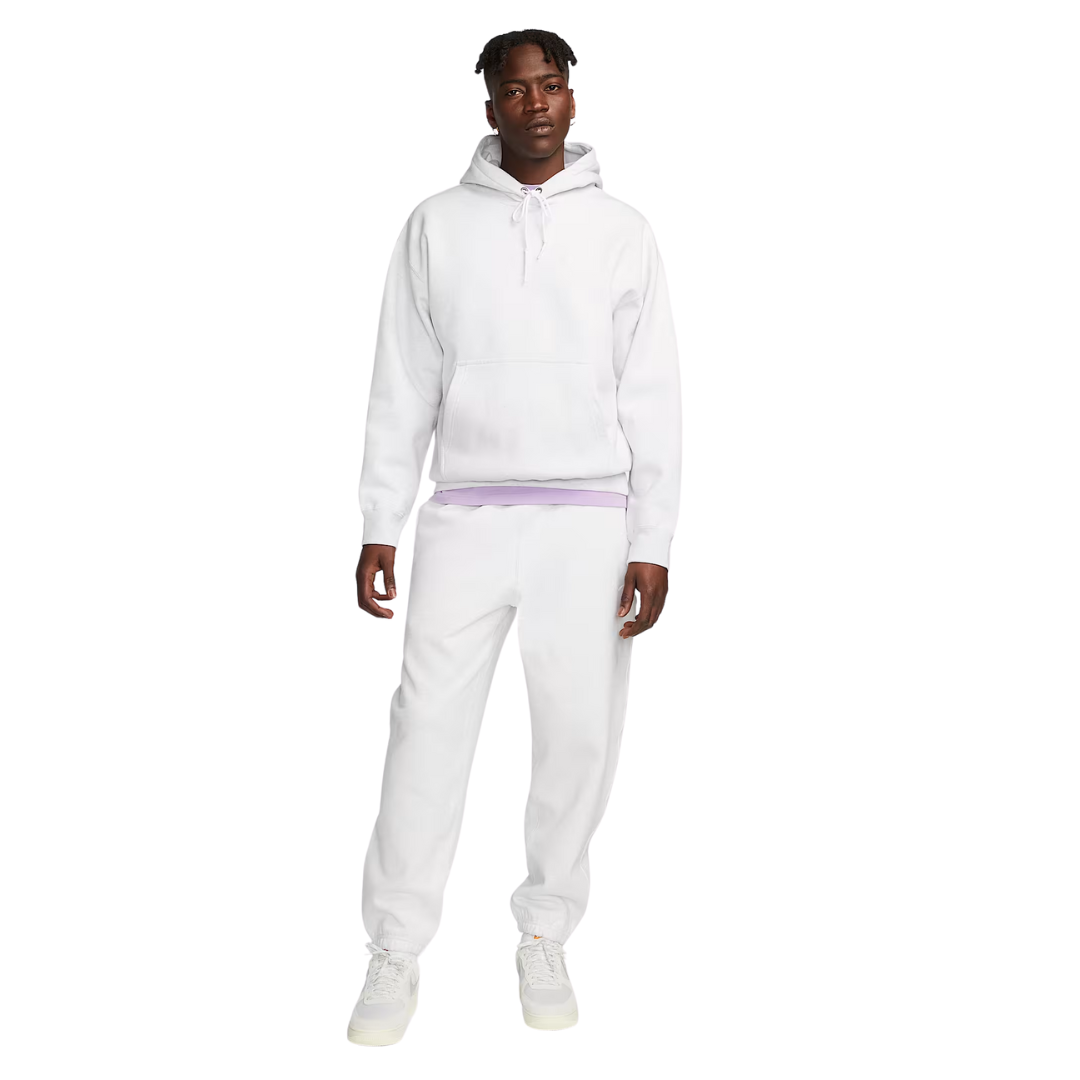 Nike Men's Solo Swoosh Fleece Pullover Hoodie White 611457-133