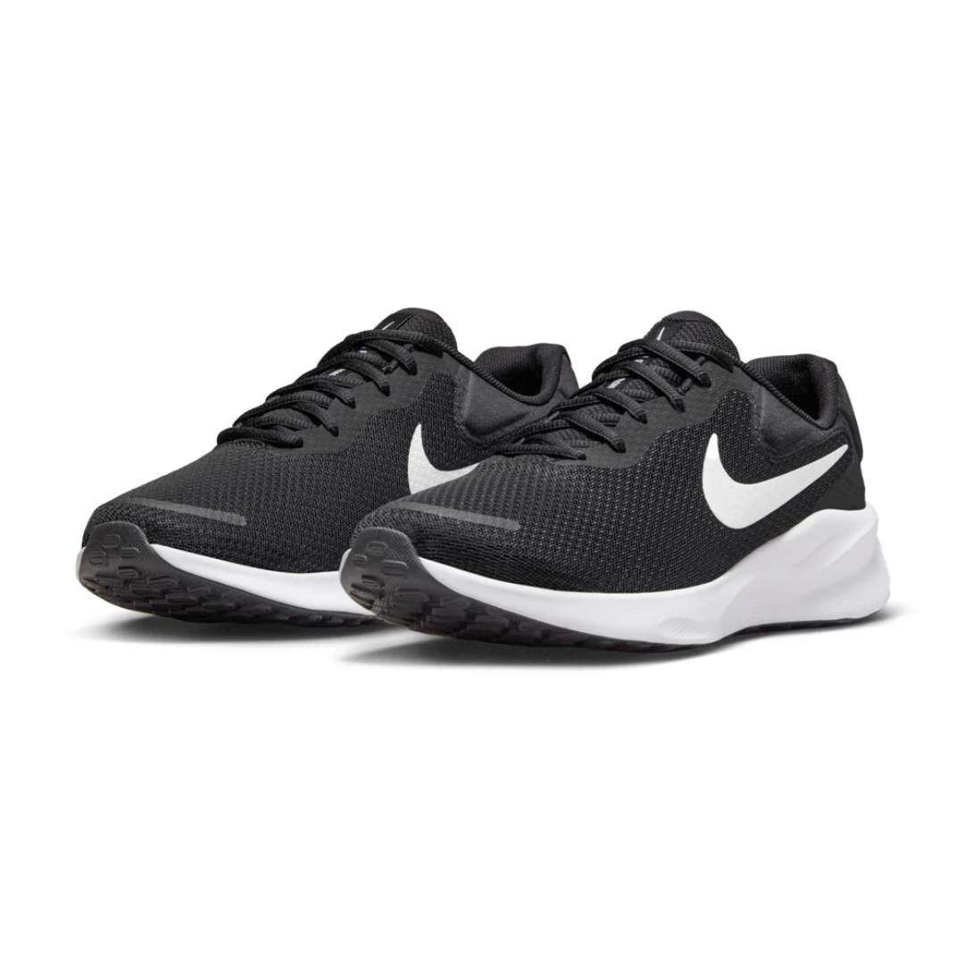 Nike Revolution 7 Men’s Wide Width Running Shoes – Black/White FB8501-002