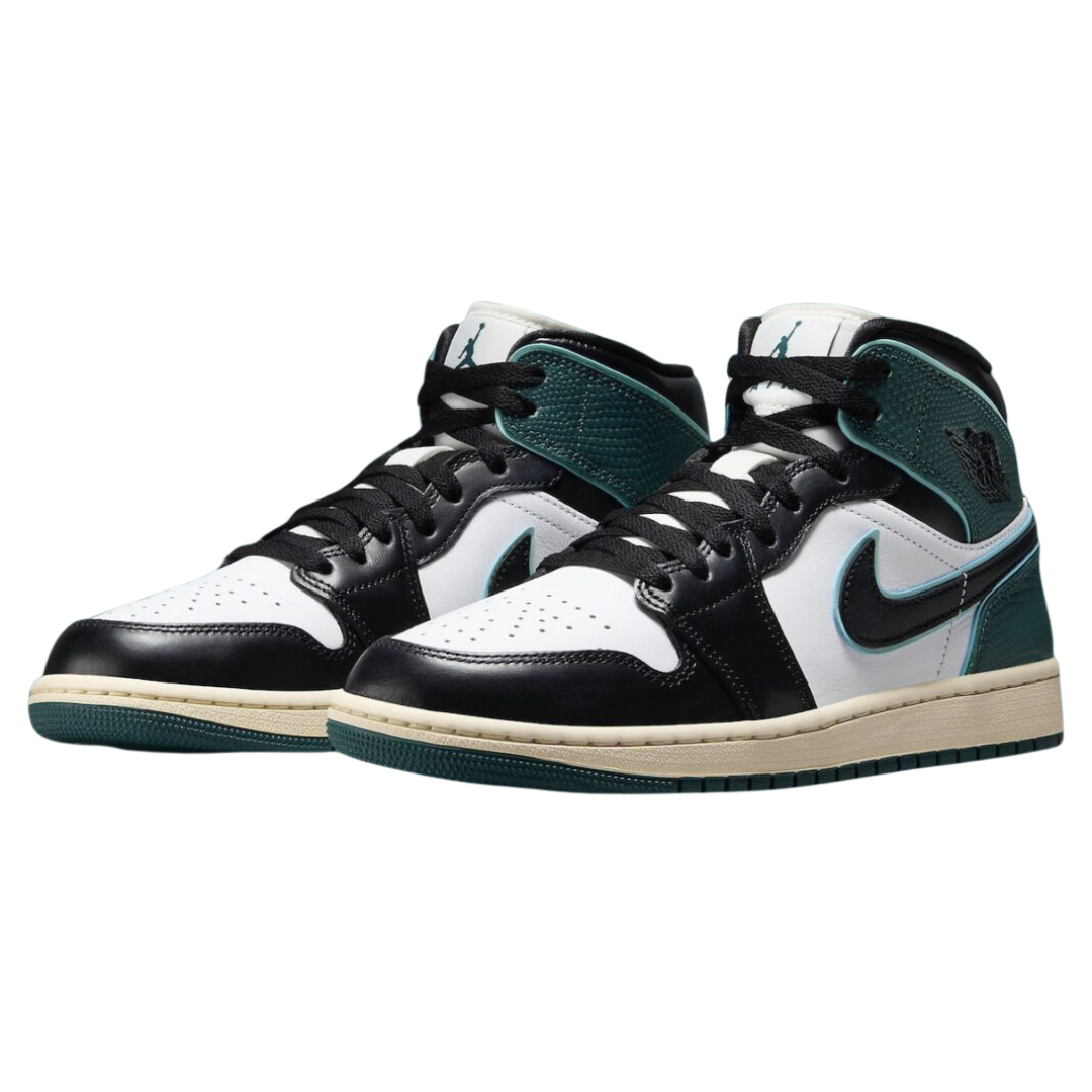 Nike Unisex Air Jordan 1 Mid “Oxidized Green” Shoes – FQ7818-100