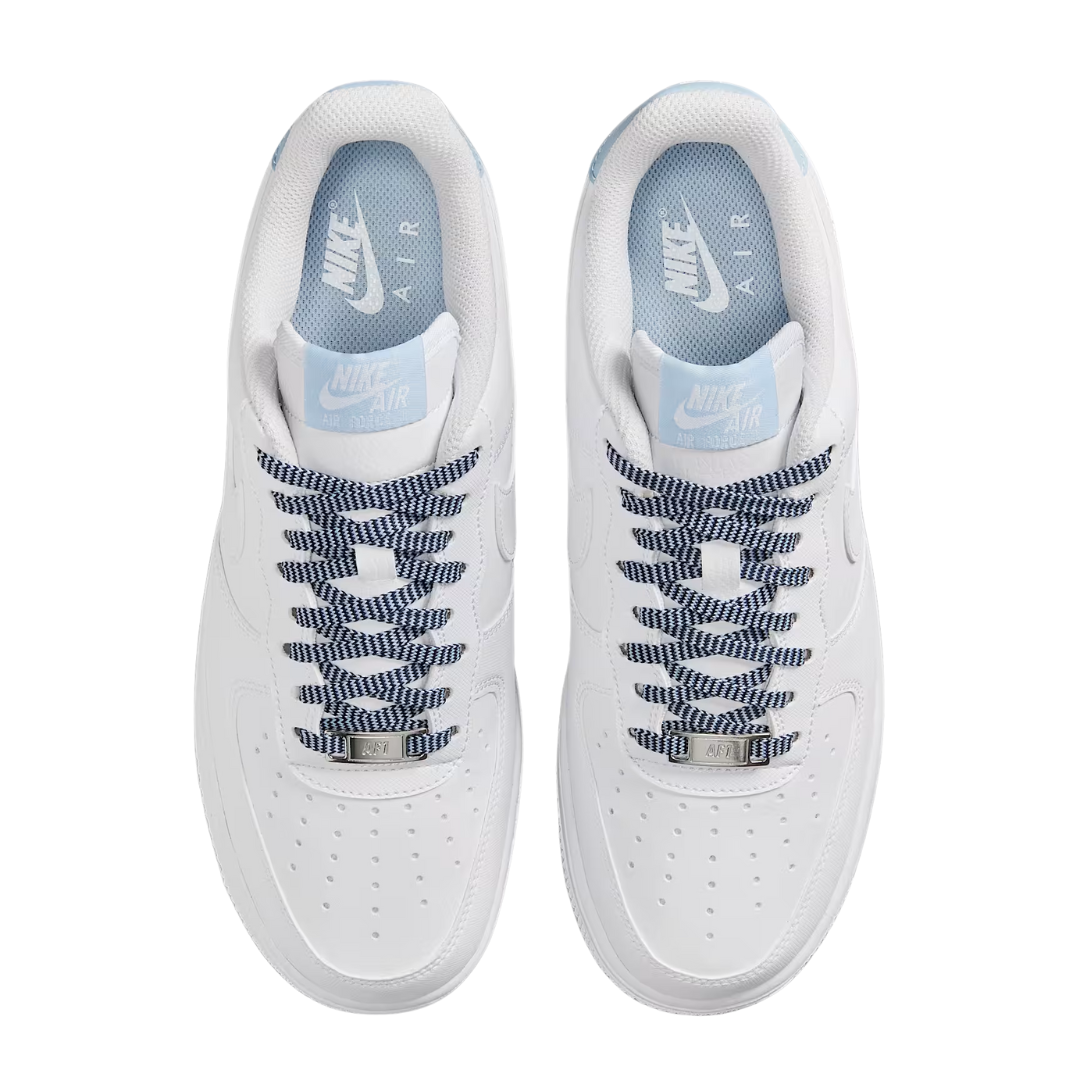 Nike Women's Air Force 1 '07 Shoes White/Light Armory Blue – IB7167-101