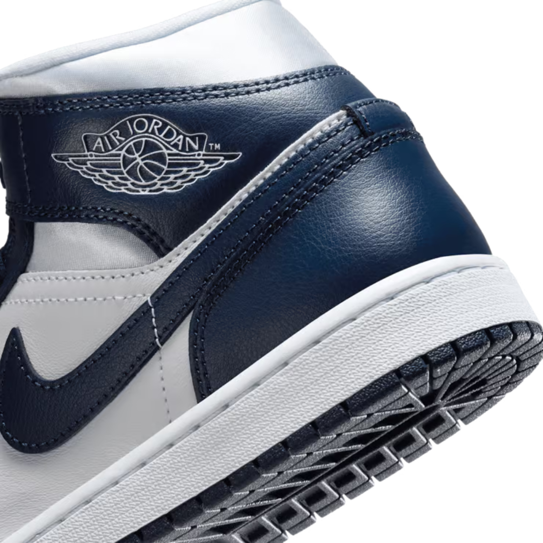 Nike Air Jordan 1 Mid 'Midnight Navy Gold Charms' Shoes– FZ8777-044