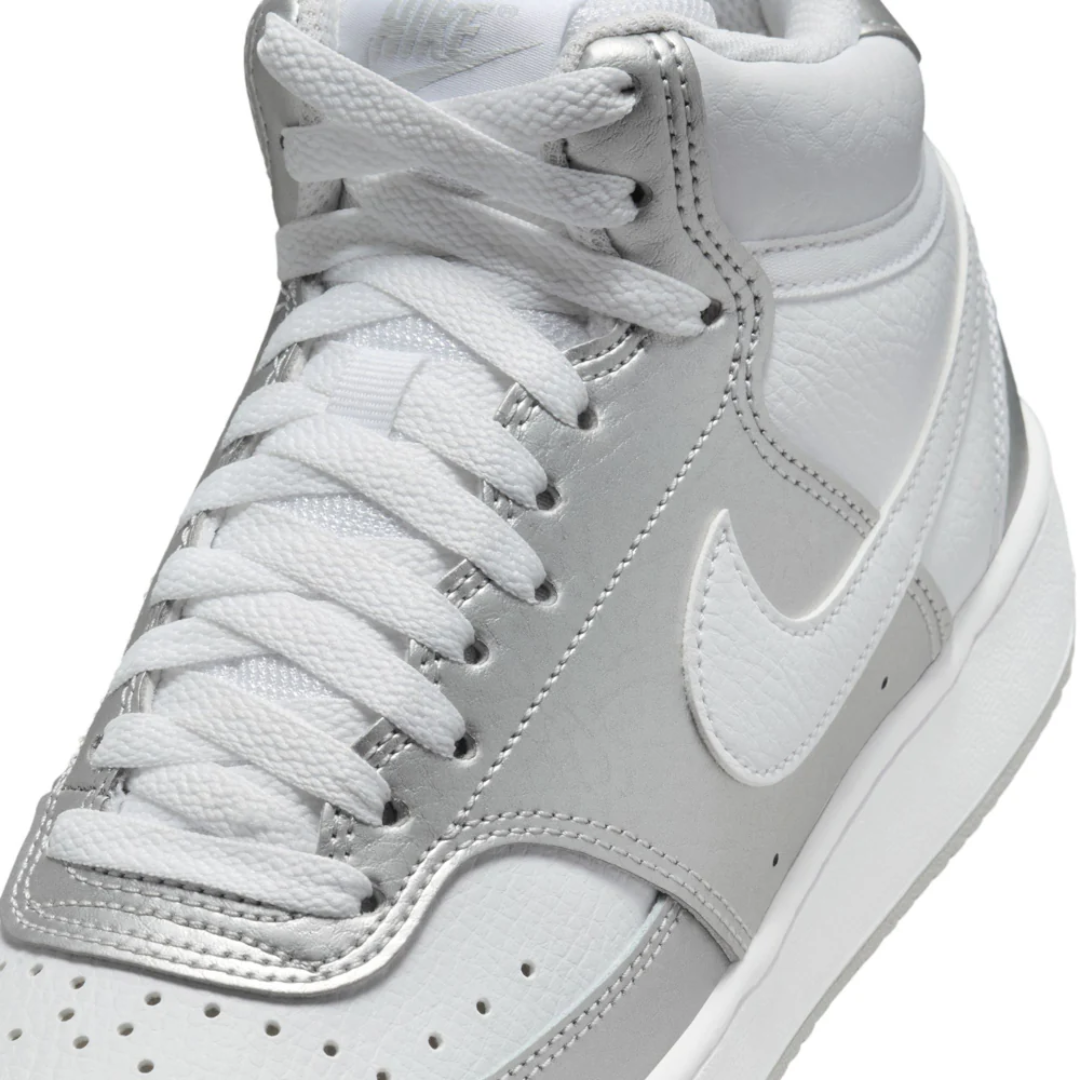 Nike Women’s Court Vision Mid 'Silver Grey' Shoes  – CD5436-108