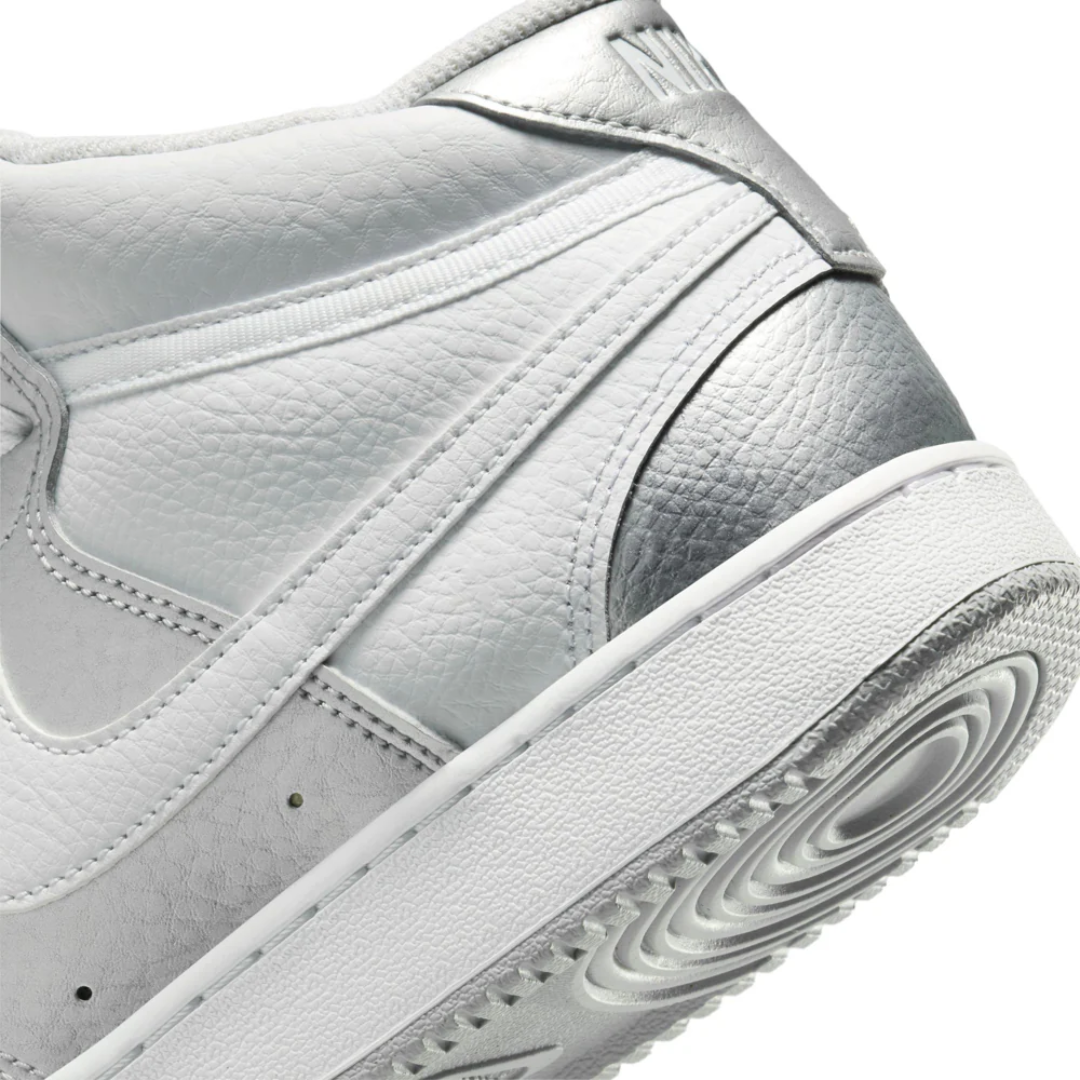 Nike Women’s Court Vision Mid 'Silver Grey' Shoes  – CD5436-108