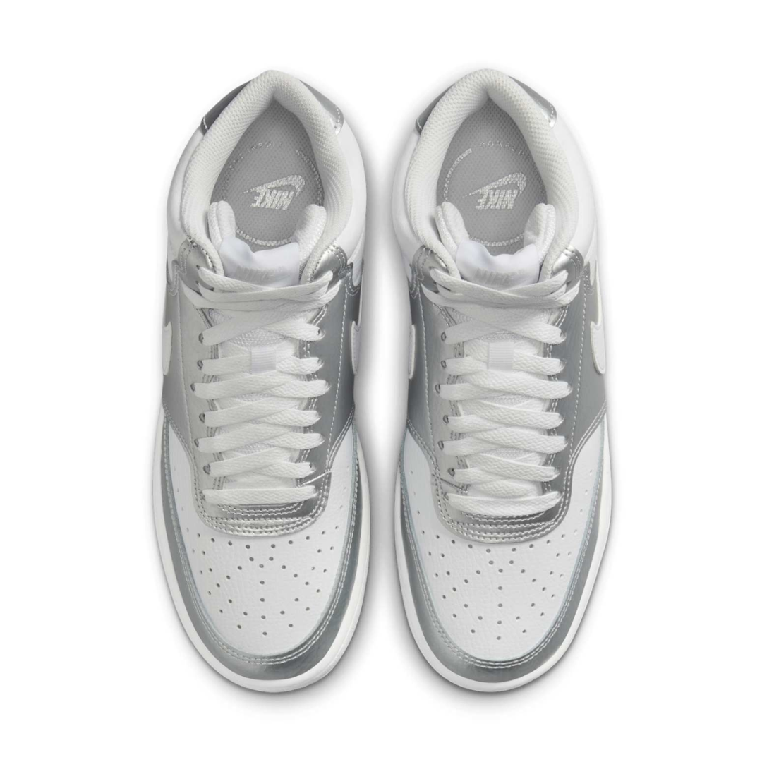 Nike Women’s Court Vision Mid 'Silver Grey' Shoes  – CD5436-108