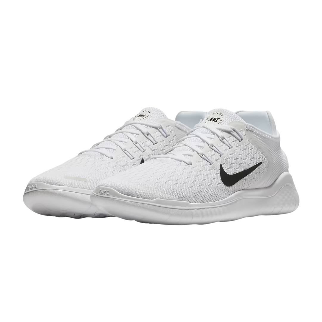 Nike Women’s Free RN 2018 Running Shoes – White/Black 942837-100
