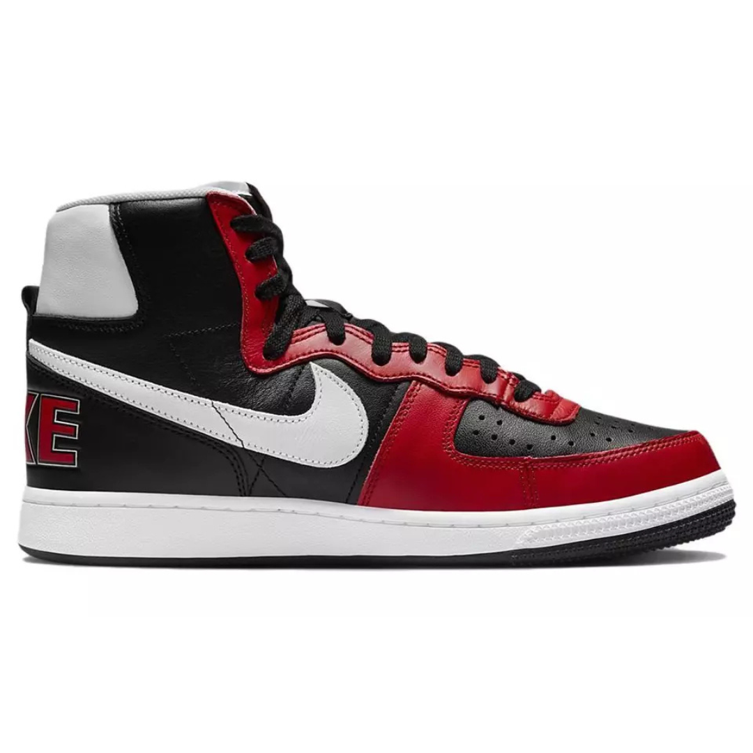 Nike Men's Terminator High FN4442 001 Black/White-University Red