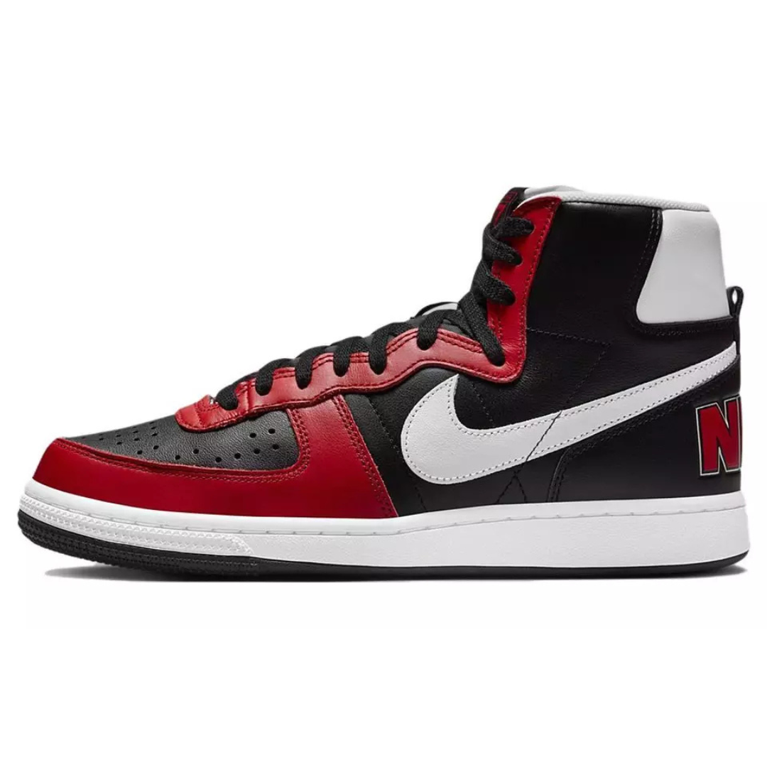 Nike Men's Terminator High FN4442 001 Black/White-University Red
