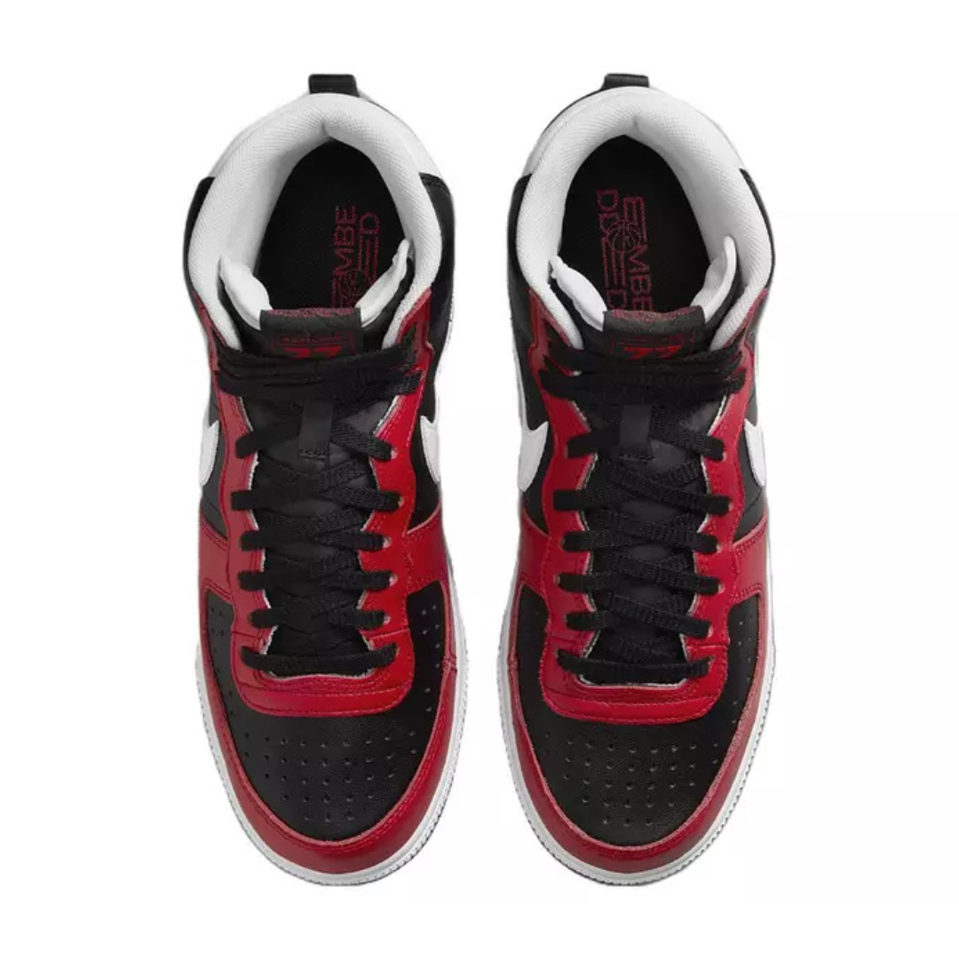 Nike Men's Terminator High FN4442 001 Black/White-University Red