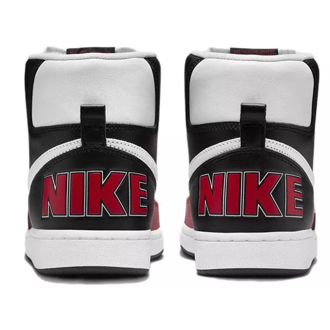 Nike Men's Terminator High FN4442 001 Black/White-University Red