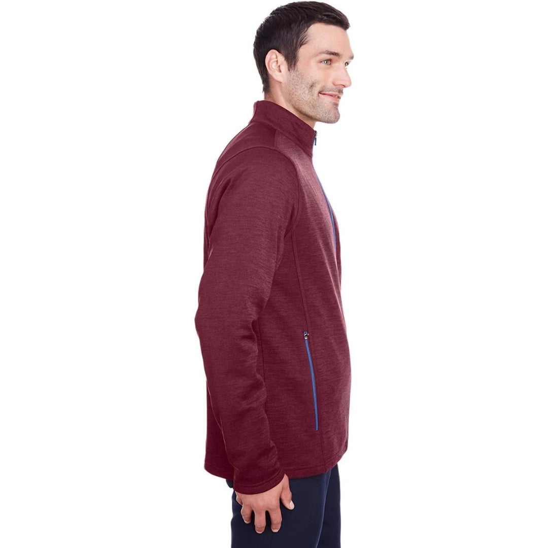 North End Men's Full-Zip Jacket Burgundy NE712