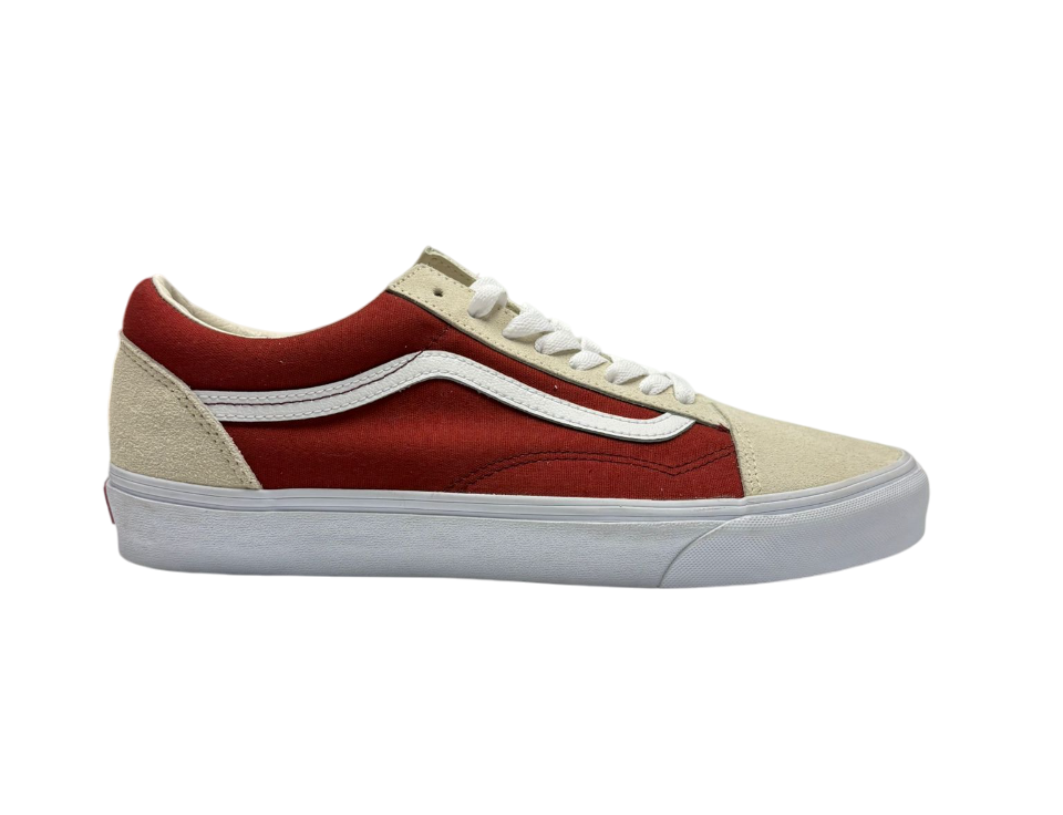 Zapatillas Vans beige y granate 507698