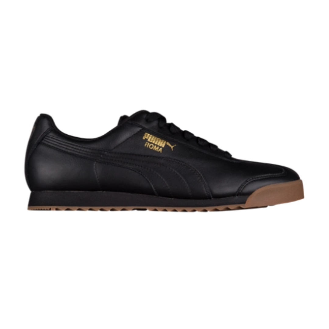 Puma Men’s Roma Classic Gum Sneakers Black  – 36640802