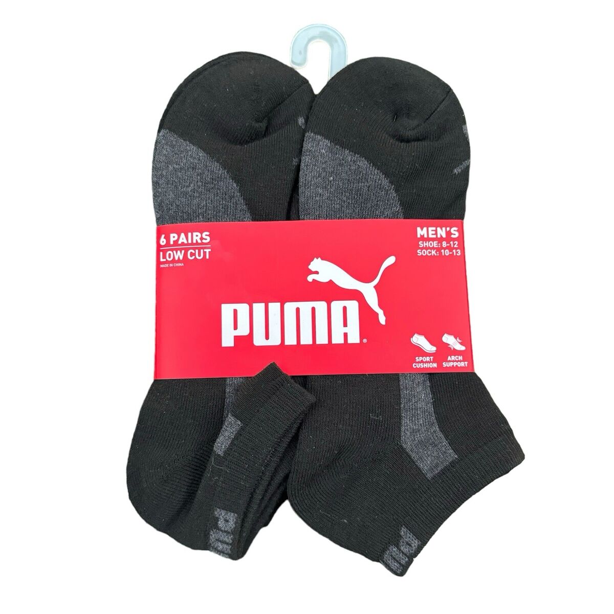 Puma Low Cut Men's 6 Pack Socks