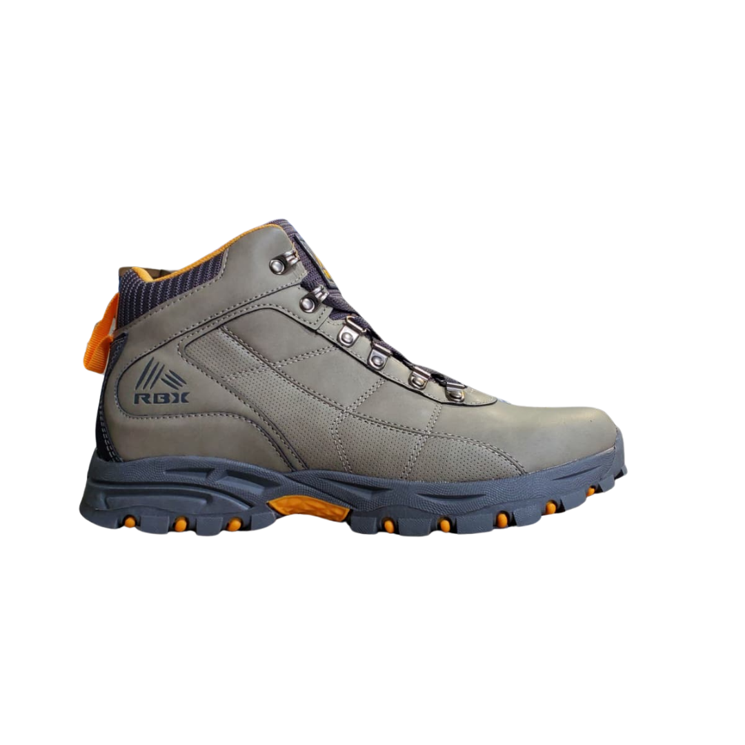 RBX Men's Nitro Work/Hiking Boots – Grey/Yellow EF14526
