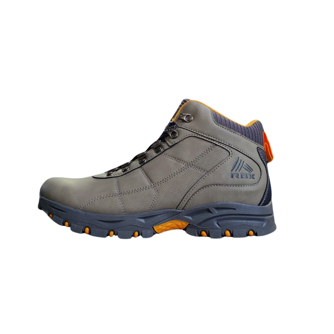 RBX Men's Nitro Work/Hiking Boots – Grey/Yellow EF14526