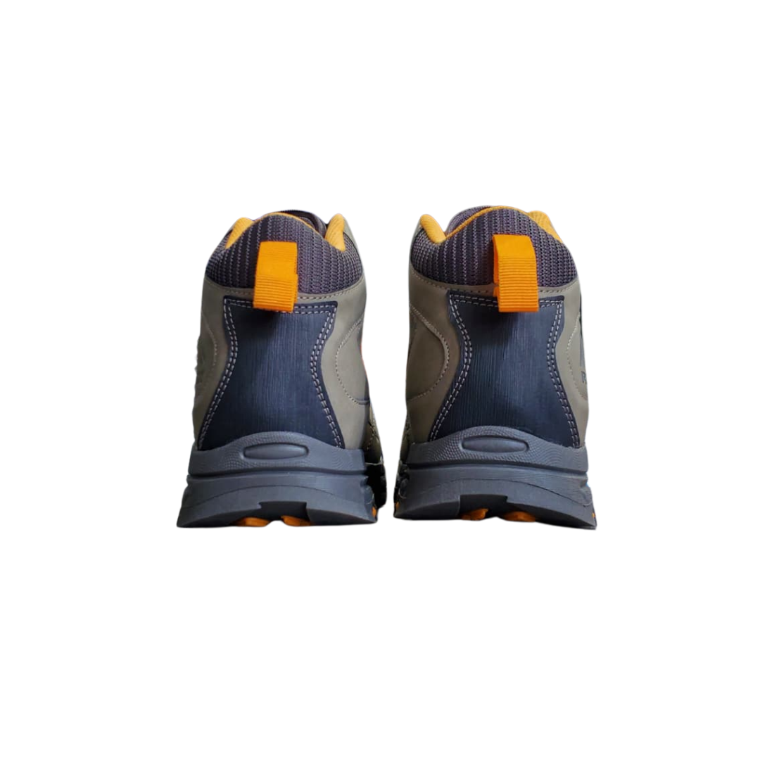 RBX Men's Nitro Work/Hiking Boots – Grey/Yellow EF14526