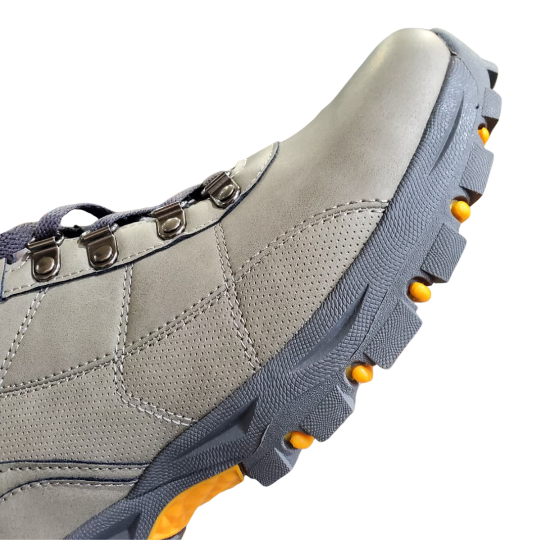RBX Men's Nitro Work/Hiking Boots – Grey/Yellow EF14526