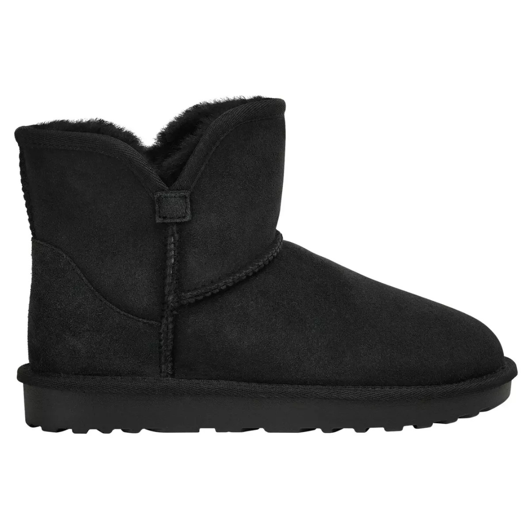 Kirkland Signature Women's Shearling Scalloped Edge Boots Black Itm.1711735