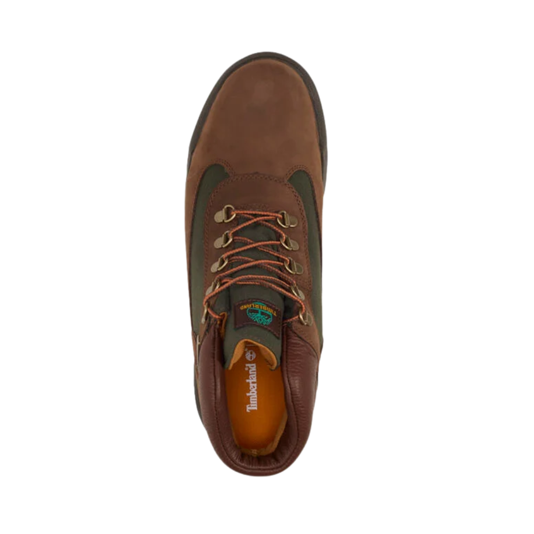 Timberland Men's Field Boot Waterproof Mid Boot Dark Brown Nubuck