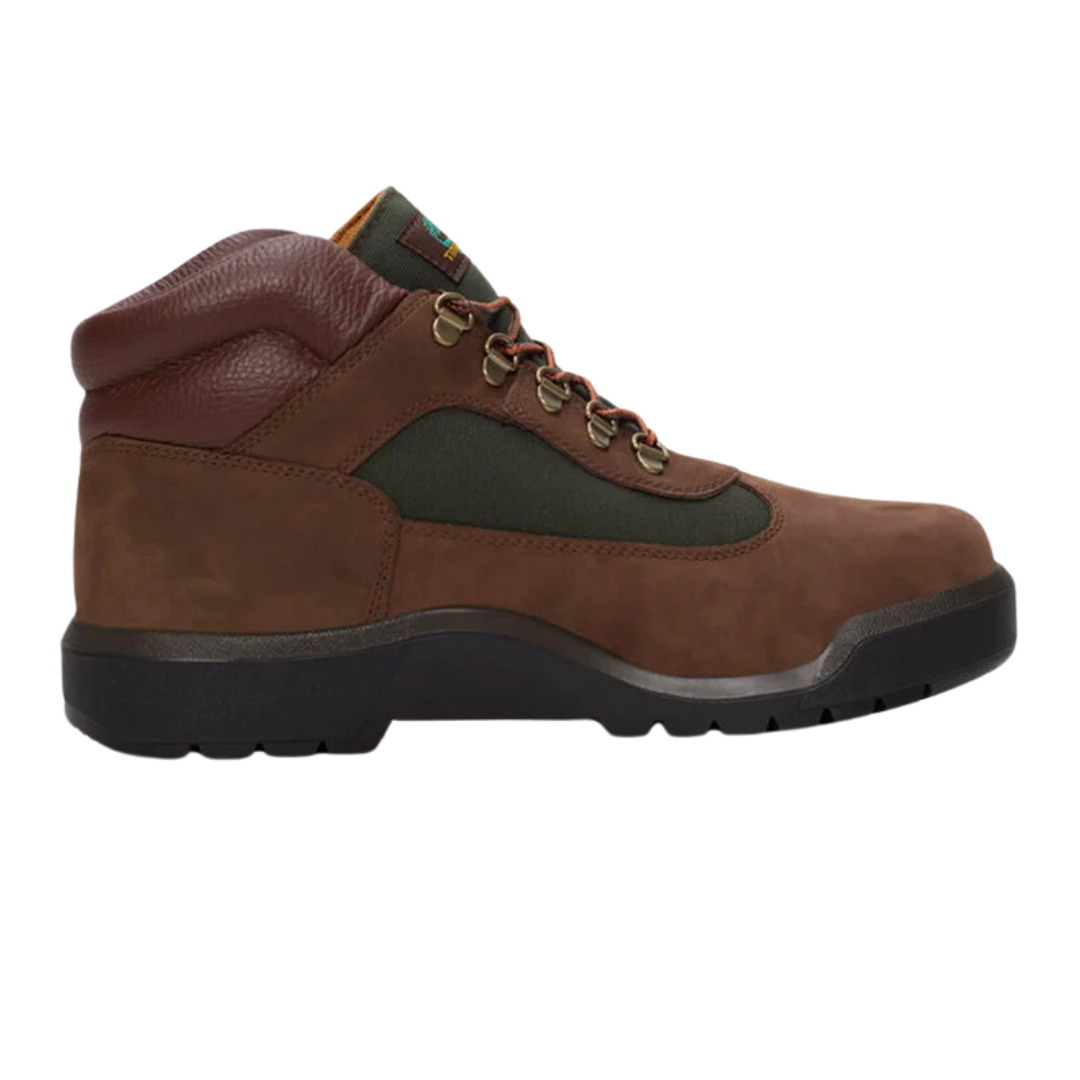 Timberland Men's Field Boot Waterproof Mid Boot Dark Brown Nubuck