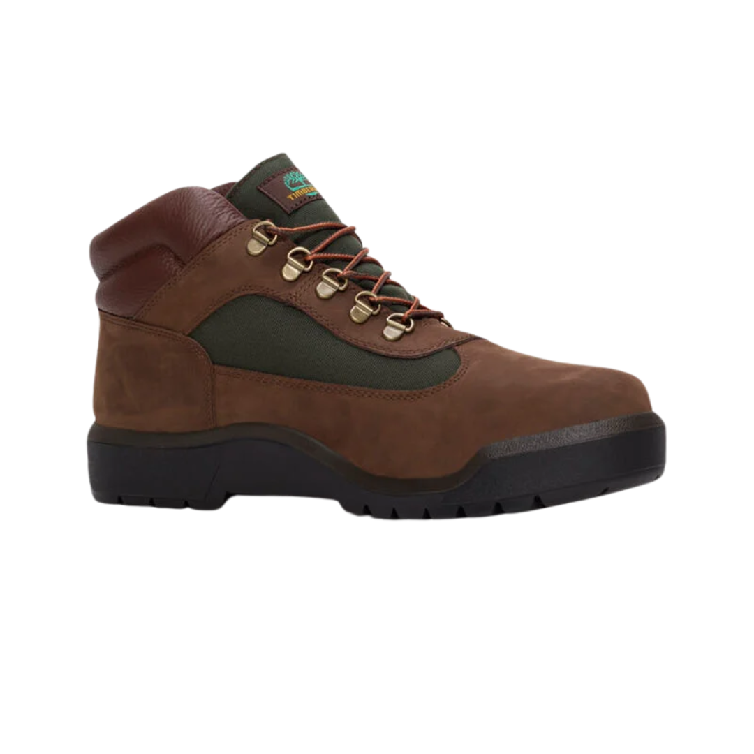 Timberland Men's Field Boot Waterproof Mid Boot Dark Brown Nubuck