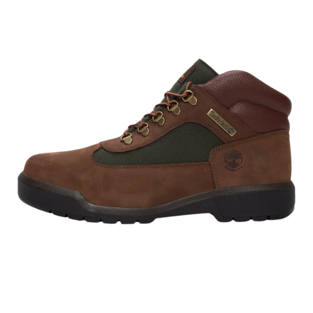 Timberland Men's Field Boot Waterproof Mid Boot Dark Brown Nubuck