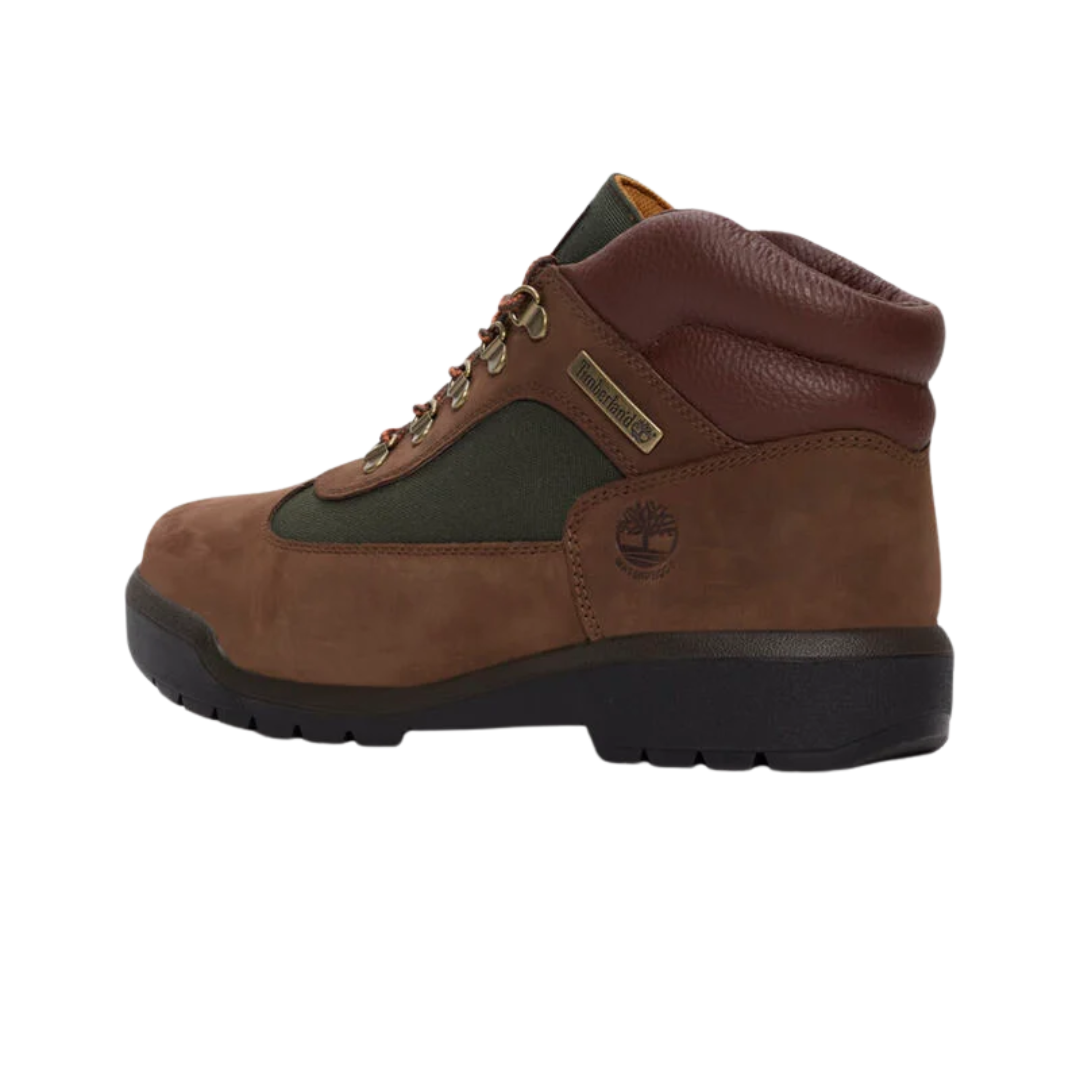 Timberland Men's Field Boot Waterproof Mid Boot Dark Brown Nubuck