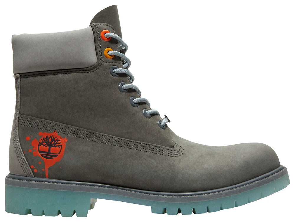 Timberland Men's Premium Graphic Hip Hop Boots - Grey Nubuck