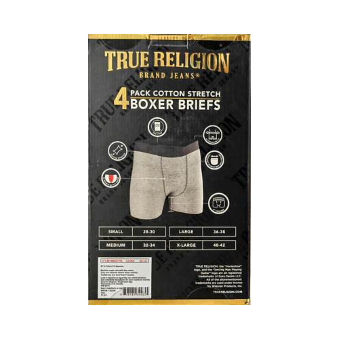 True Religion Men’s 4-Pack Boxer Briefs – MU338TR